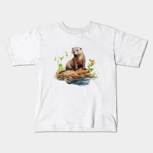 River Otter Kids T-Shirt